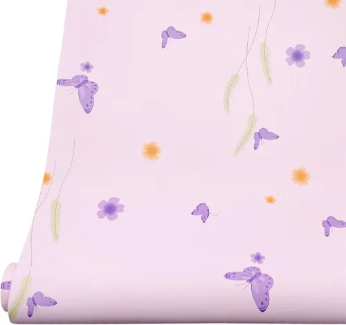 Miniatura 12 de Yifely Rollo de revestimiento de estante de 9.8 pies con diseño de mariposa morada, extraíble, para muebles, papel de PVC, 118 x 17.7 pulgadas