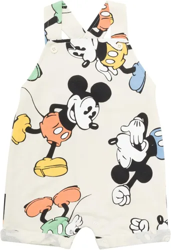 Miniatura 28 de Disney Conjunto de 3 piezas de overoles cortos de rizo francés para bebé, camiseta y sombrero, tallas de recién nacido a bebé (0-24 meses)