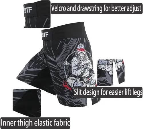 Miniatura 3 de Pantalones cortos transpirables para correr, MMA, boxeo, fitness, deportes