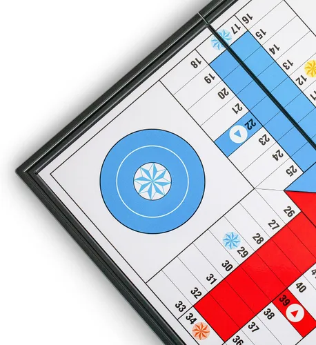 Miniatura 7 de Ludo - Juego de mesa plegable magnético para viajes, 9.75 pulgadas