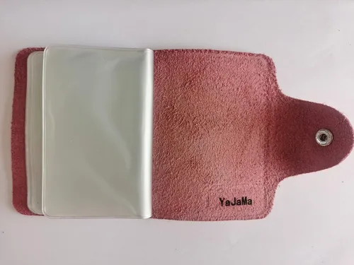 Miniatura 7 de YaJaMa Cartera para tarjetas de crédito, pequeña, de piel auténtica, 26 ranuras, para tarjetas, organizador para mujeres y hombres, Púrpura, Cartera