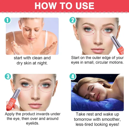 Miniatura 5 de Eye Stick - Crema antiarrugas para ojos hinchados, ojeras, bolsas de ojos, patas de gallo, arrugas, reduce las arrugas de la piel flácida de ojos