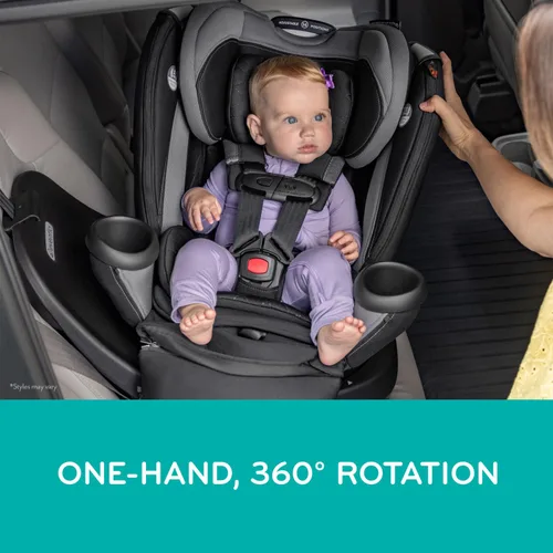 Miniatura 2 de Evenflo Revolve360 Extend Asiento de Auto Convertible con Rotación de 360 Grados, Orientado Hacia Atrás Extendido, Orientado Hacia Adelante, Modo