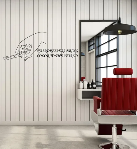 Vinilo adhesivo de pared Peluquería Peluquería Peluquería Peluquería Pegatinas Mural Grande Decoración (ig5434)