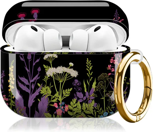 Miniatura 15 de Compatible con AirPod Pro 3 (2025), bonita funda para mujeres y hombres, protección completa, a prueba de golpes, con llavero, accesorios de funda