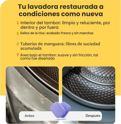 Miniatura 8 de Tabletas limpiadoras para lavadora Ultra - Fórmula 40% más fuerte: diseñadas para dueños de mascotas, elimina residuos, suciedad y olores