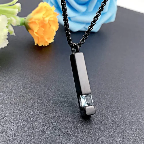 Miniatura 101 de YOUFENG collar con urna para cenizas, cubos de piedras natales, urna para cenizas humanas, collar de urna de cremación, relicario, recuerdo