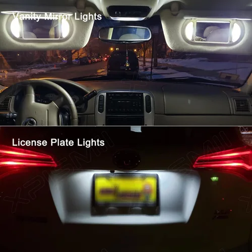 Miniatura 7 de Xpismii Kit de 13 piezas de luz LED interior Cherokee blanca de 6000 K, repuesto para Jeep Cherokee KL 2014 2015 2016 2017 2018 2019 2020