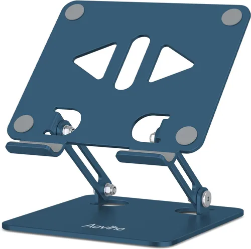 Miniatura 11 de Aoviho - Soporte para tableta portátil para escritorio, soporte de escritorio ajustable para tableta, soporte de aluminio plegable para iPad Pro