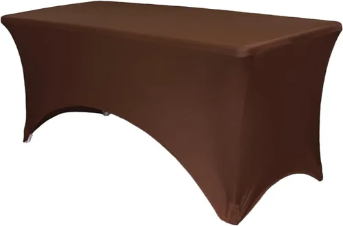 Miniatura 51 de YOUR CHAIR COVERS Mantel rectangular de elastano ajustable de 5 pies, color blanco, para decoración de bodas, eventos, patio, cubierta elástica