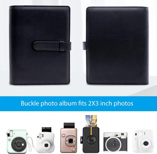 Miniatura 2 de Mini álbum de fotos de 128 bolsillos para cámara Fujifilm Instax Mini, Polaroid Snap, Z2300, cámaras instantáneas SocialMatic e impresora Nebulosa