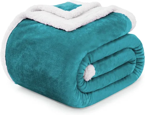 Miniatura 9 de Beautex Manta de Vellón Sherpa Beige Crema, Manta Suave y Esponjosa de Franela y Felpa, Manta Acogedora y Suavísima para Sofá, Cama y Adultos