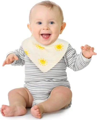 Miniatura 2 de Accmor Muslin Baby Bibs, Soft Baby Bandana Drool Bibs for Baby Girls Boys, Bib for Drooling Teething