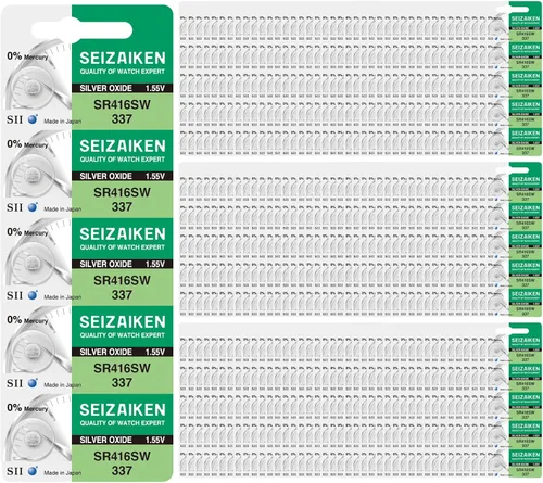 Miniatura 89 de 321 SR616SW - 10 pilas para reloj de óxido de plata sin mercurio, 1,55 V, fabricadas en Japón por Seiko