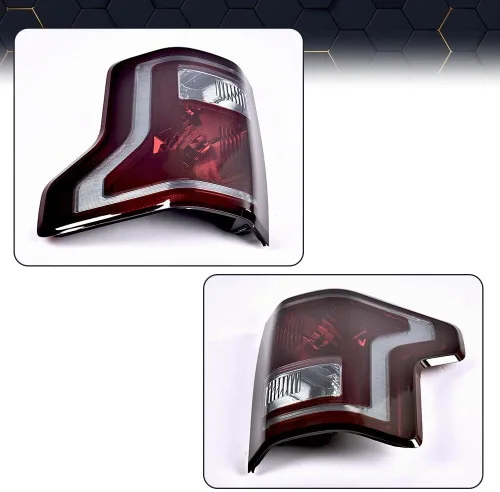 Miniatura 6 de PIT66 Conjunto de luz trasera de halogéno compatible con Ford F150 SSV 2016 2017/ F150 2015-2017 Lariat, XL, XLT FL3Z13405A-PFM, FO2800239