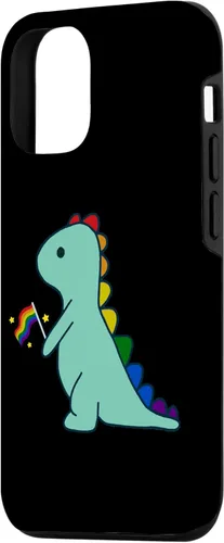 Miniatura 2 de Funda para iPhone 12/12 Pro LGBTQ Allysaurus Dinosaur Rainbow Flag Ally Gay Pride Month