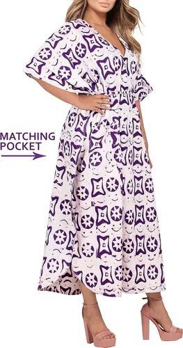 Miniatura 3 de LA LEELA Women's Kaftan Evening Gown Dress