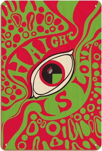 Miniatura 5 de Haight is Love Haight-Ashbury San Francisco - Summer of Love - Arte pop psicodélico vintage por Martin Jacobs c.1967-8 x 12 pulgadas - Cartel