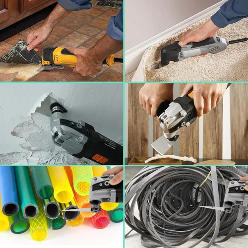 Miniatura 7 de 15 cuchillas de raspador oscilantes para quitar calafatear, sellador adhesivo, pintura, cuchillas oscilantes multiherramienta compatibles