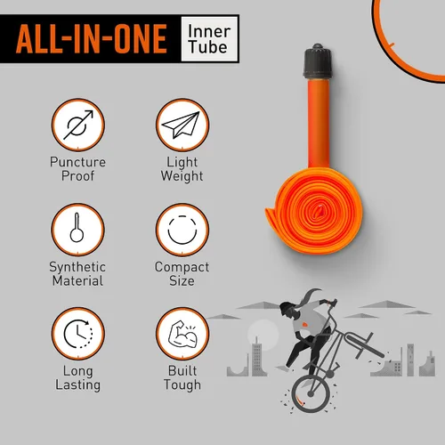 Miniatura 2 de Tubolito Tubo-BMX - Tubo interior de TPU de 20 pulgadas, 22 pulgadas y 24 pulgadas Se adapta a anchos de neumáticos de 1.5 a 2.5 pulgadas y 1 1/8