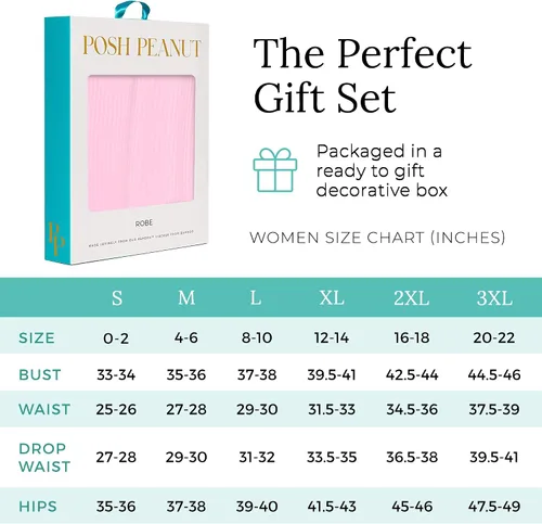 Miniatura 5 de Posh Peanut Bata de maternidad para maternidad y parto, viscosa suave de bambú, bata posparto y bata de maternidad para hospital