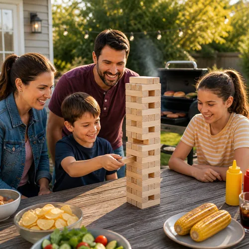 Miniatura 4 de Giantville Juguete gigante de madera de pino – Torre de bloques de madera de pino de tamaño real – Piso grande/tablero juego de patio