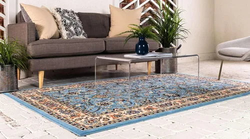 Miniatura 431 de Unique Loom Colección Sialk Hill - Alfombra de área Washington (3 pies 3 pulgadas x 5 pies 3 pulgadas, rectángulo, burdeos/crema)