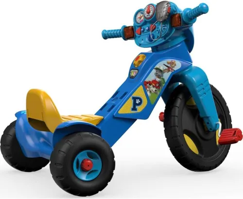 Miniatura 4 de Fisher-Price Triciclo para niños pequeños de Nickelodeon Paw Patrol con luces y sonidos, bicicleta de juguete con empuñaduras de manillar