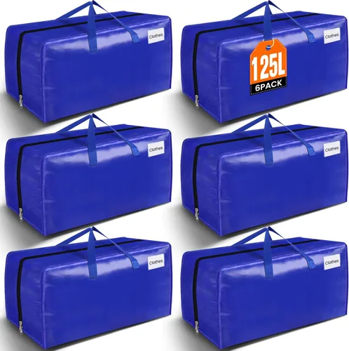 Miniatura 17 de BlissTotes Bolsas de mudanza, suministros de mudanza resistentes y bolsas de almacenamiento, bolsas de embalaje extragrandes, cajas con bolsillos
