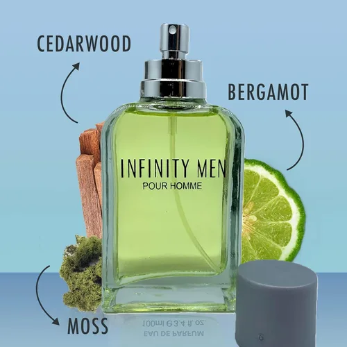 Miniatura 3 de Infinity Men Colonia para hombre, 3.4 onzas líquidas, Eau de Parfum Spray