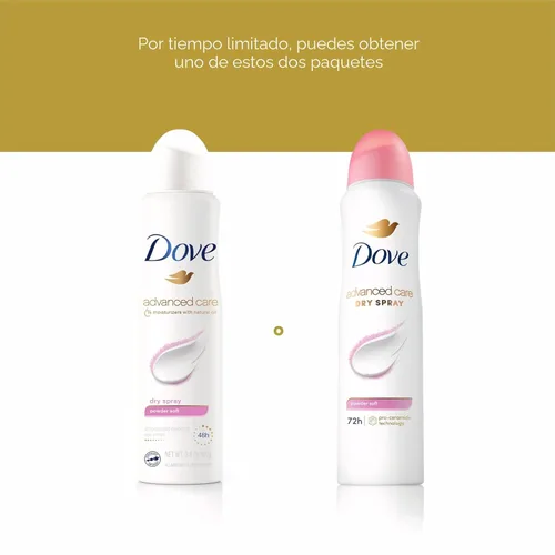 Miniatura 8 de Dove Advanced Care desodorante antitranspirante en polvo suave 3 unidades para ayudar a reparar la barrera cutánea después del afeitado desodorante