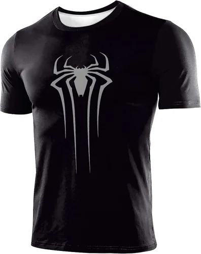 Miniatura 5 de Camisa de compresión para hombre, manga corta, camiseta casual y deportiva, camiseta atlética para fitness