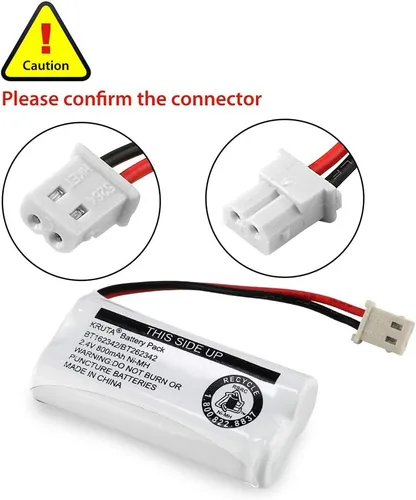 Miniatura 4 de Baterías para teléfono inalámbrico BT162342, BT262342 compatible con BT183342, BT283342, BT166342, BT266342, VTech CS6114, CS6419, CS6719 at&T