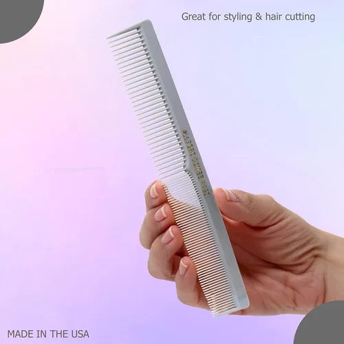 Miniatura 8 de Allegro Combs Juego de 420 peines para el cabello, 12 unidades, peluquero de goma de nitrilo, bolsillo y peines de peinado para estilistas, gris