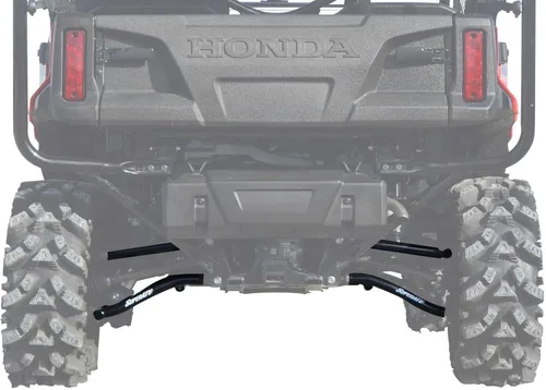 SuperATV Brazos A traseros de alta holgura resistentes con desplazamiento de 1.5 pulgadas para Honda Pioneer 1000/1000-5 (2016+) - Nuevos bujes UHMW