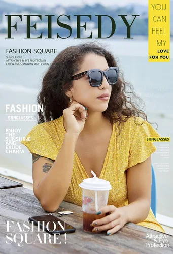 Miniatura 6 de FEISEDY Gafas de sol vintage de mariposa para mujer, diseño de lujo, cuadrado, degradado, B2486