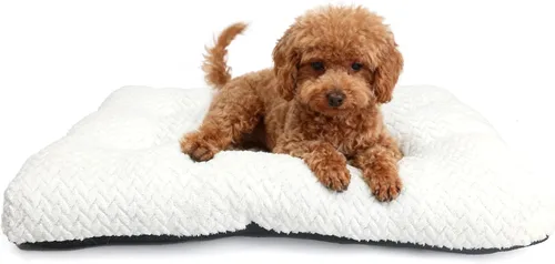 Miniatura 9 de Cama Lavable para Jaula de Perro de 18 Pulgadas Pequeña Antideslizante Impermeable Cálida Acogedora Suave para Mascotas Cachorros, Almohadas
