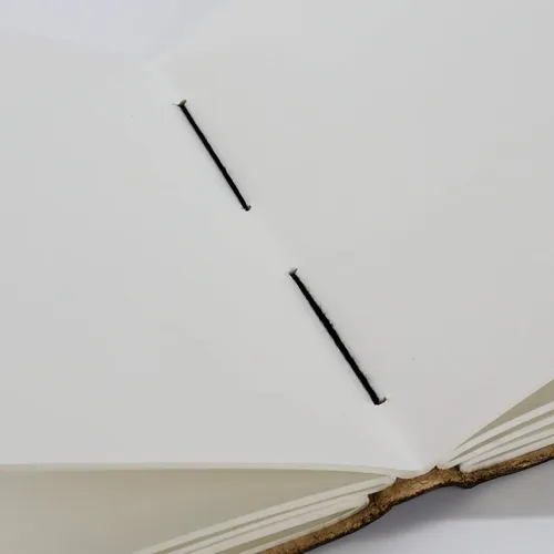 Miniatura 5 de Diario del Pentágono de cuero hecho a mano Cuaderno de escritura diario Bloc de notas diario encuadernado para hombres y mujeres, papel sin