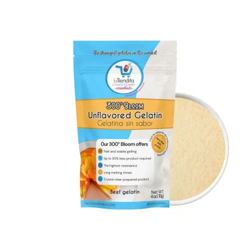 La Tiendita Essentials Gelatina Bloom 300° (4 oz) gelatina en polvo sin sabor de ternera, gelatina más fuerte del mercado, premium