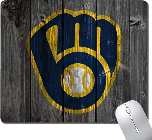 Miniatura 7 de Alfombrilla de mouse deportiva con diseño de grano de madera, base de goma antideslizante para computadoras portátiles, alfombrillas de mouse