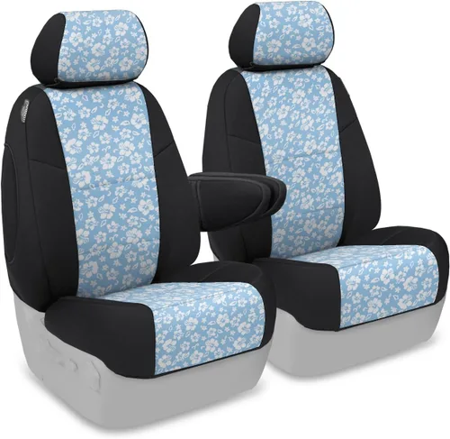 Miniatura 20 de Coverking Custom Fit Center 50/50 - Funda de asiento de cubo para modelos seleccionados Chevrolet Suburban 1500/2500, neopreno (negro)