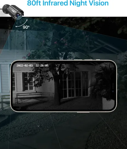 Miniatura 4 de ZOSI - Sistema de cámaras de seguridad CCTV 1080P para exteriores e interiores, híbrido 4 en 1 HD TVI/CVI/AHD/CVBS, cámaras de seguridad