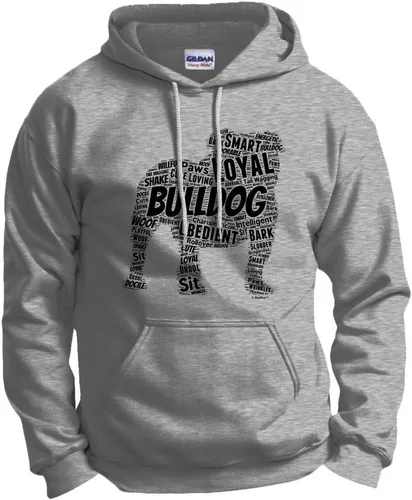 Miniatura 5 de ThisWear Sudadera con capucha con capucha de Bulldog Inglés Word Art Dog Puppy Owner Gift Hoodie
