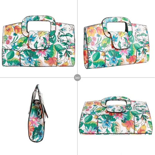Miniatura 81 de ZLMBAGUS - Bolso de mano para mujer, diseño vintage con solapa y asa, de piel sintética, para llevar al hombro