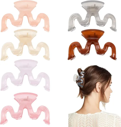 PLIGREAT 6 pinzas elegantes para el cabello, pinzas coloridas para el cabello, pinzas para el cabello de boda, pinzas para el cabello para atrapar