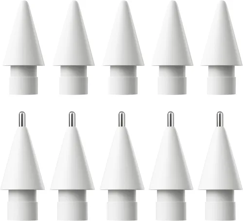 Miniatura 8 de Paquete de 6 puntas de lápiz de Apple, puntas de repuesto compatibles con lápiz Apple de 1ª y 2ª generación, escritura suave, alta precisión, sin