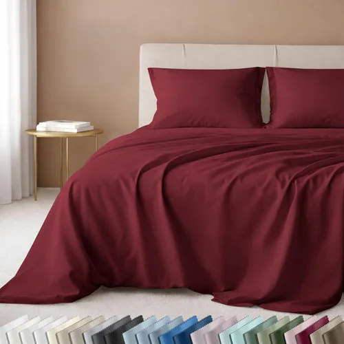 Miniatura 20 de California Design Den Juego de sábanas de lujo tamaño King - 100% algodón, 600 número de hilos, sábanas King de bolsillo profundo, ropa de cama