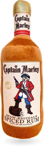 Bark Bros - Juguete de perro botella de licor - Juguetes de perro de felpa chirriantes divertidos parodia de bebida - Juguete de perro de alcohol -