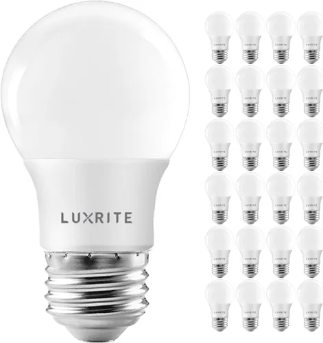 Miniatura 10 de LUXRITE Bombilla LED A15 equivalente a 40 W, 7 W, 2700 K (blanco cálido), 600 lúmenes, clasificación de accesorio cerrado, bombillas regulables