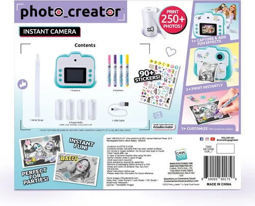 Miniatura 3 de Canal Toys Cámara de impresión instantánea Photo Creator - Foto, Selfie y Video - Papel térmico para 250 fotos - Pantalla LCD. 8+